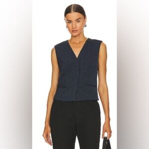 Theory slim vest NWT navy large